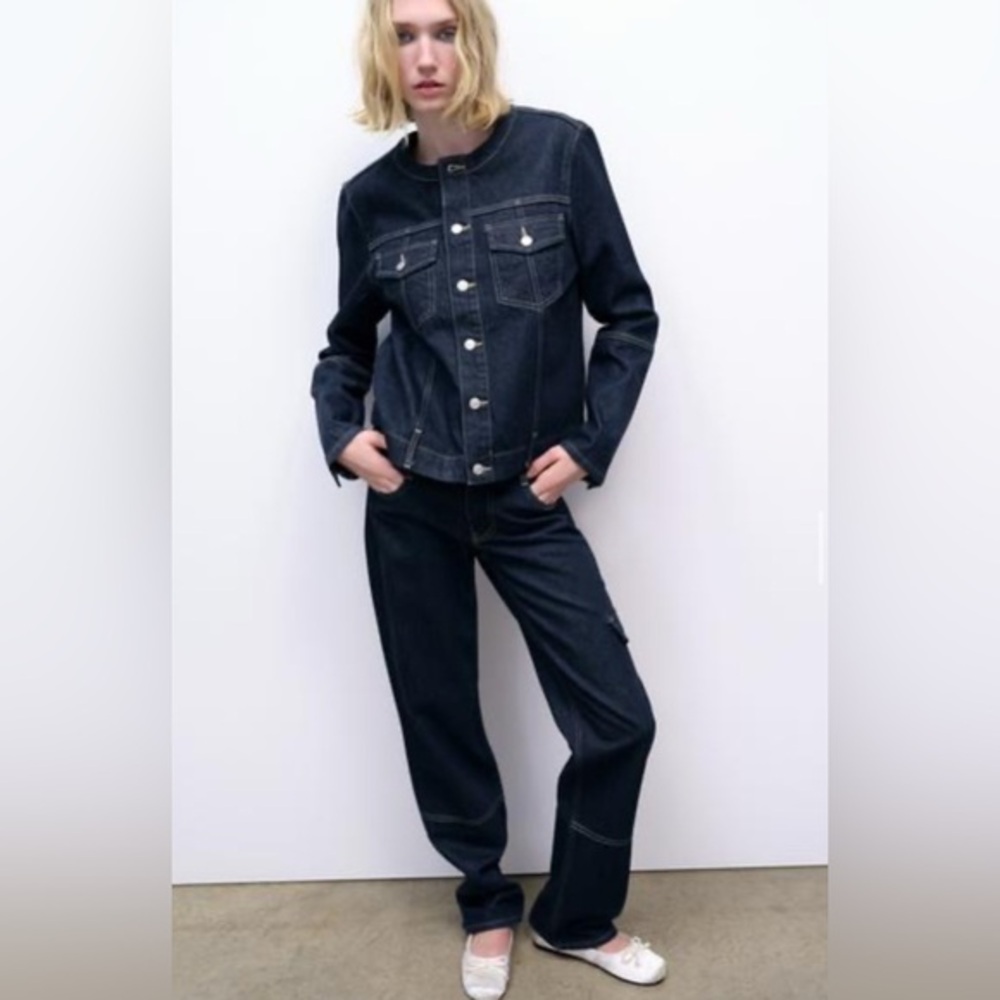 Zara Denim Blue Women's Jacket